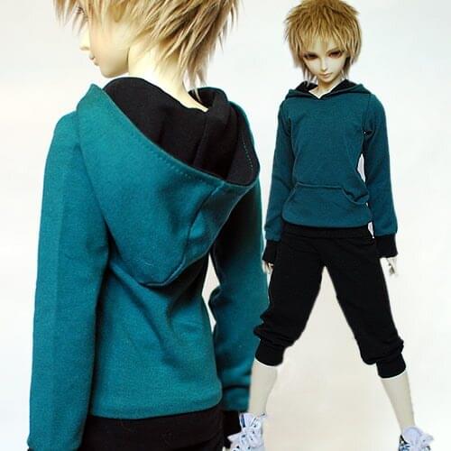M0155 children handmade toy 1/6 1/3 1/4 uncle Doll clothes BJD/SD doll props Accessories Color hooded T-shirt 1pcs