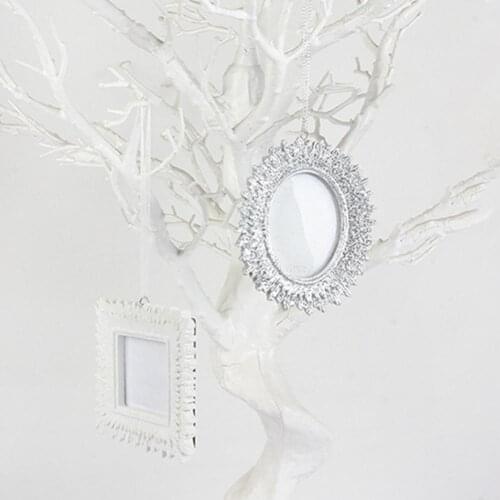 Reusable Great Shiny Christmas Photo Frame Pendant 4 Styles Picture Frame Durable for Household