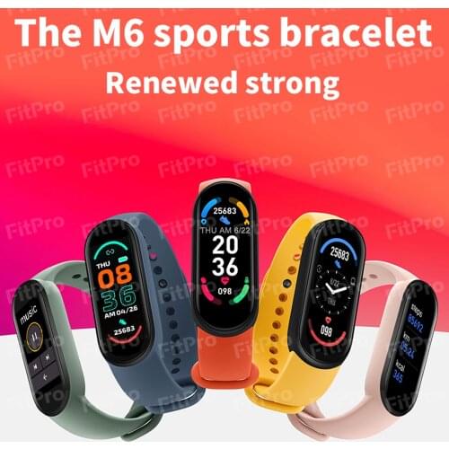 2021 New Band M6 Smart Watch Bracelet Blood Pressure Monitor Fitness Color Screen Smartwatch Smart Clock Hours For Xiaomi #3
