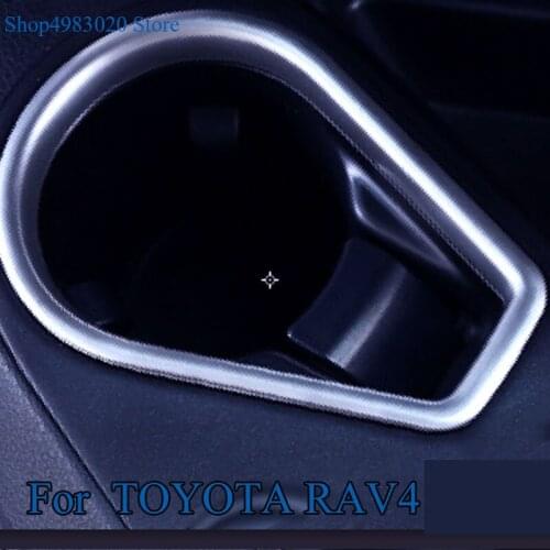 The new For Toyota RAV4 2016 ABS Chrome Car Auto Sedan Cover Styling Gear Stick Base Pedestal Ashtray Ash Tray Sticker Trim