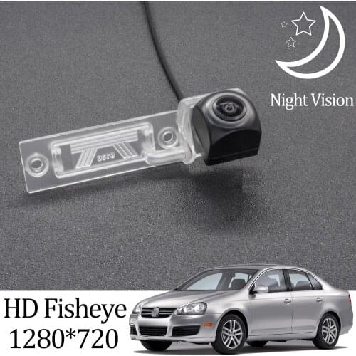 Owtosin HD 1280*720 Fisheye Rear View Camera For Volkswagen VW Jetta MK5 Sedan Wagon 2005 2006 2007 2008 2009 2010 Car Monitor