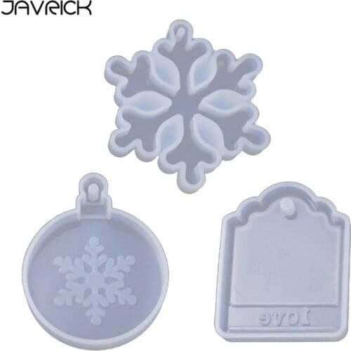 Christmas decoration christmas tree snowflakes silicone mold DIY Crafts Jewelry Making Tool