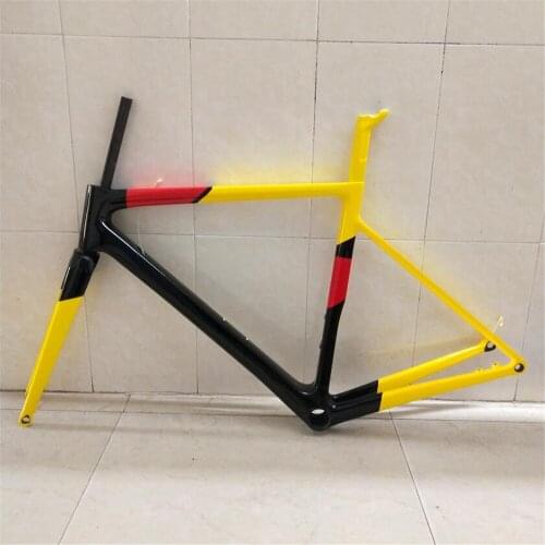 T1100 V3rs Champion Edition Yellow And Black Carbon Road Frame Frameset Carbon Bike Frame