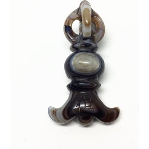 Tihet Holly Amulet Vajra Pendant Necklace Natural Stone Great Quality Bring Good Luck Free Shipping