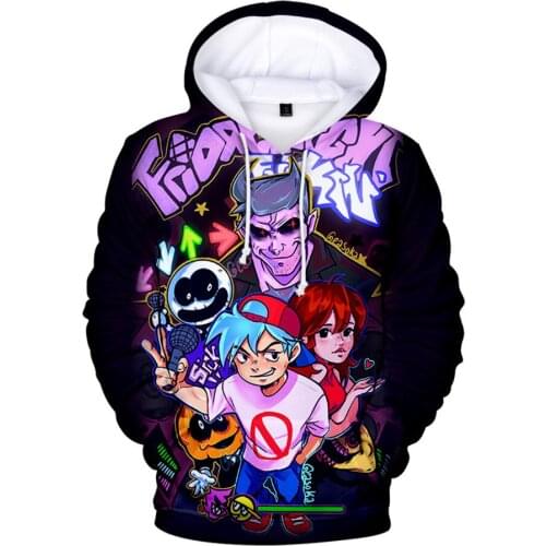 Friday Night Funkin Hoodie 3D Sweatshirt Long Sleeve Women Men Kids Tracksuit Harajuku Streetwear Video Game Clothes Plus Size
