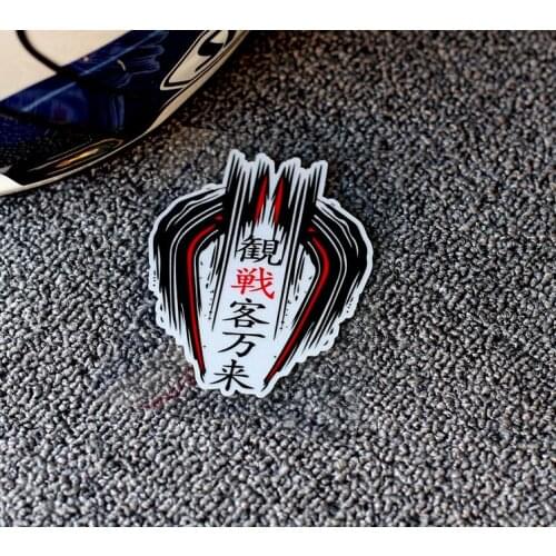 Japan Twin Ring Motegi Motorcycle Helmet Stickers Japanese Words Vinyl Motocross Racing Decals Spider Reflective