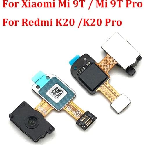 5Pcs/lot Home Button FingerPrint Touch ID Sensor Flex Cable Ribbon Replacement Parts For Xiaomi Redmi K20 Pro / For Xiaomi Mi 9T