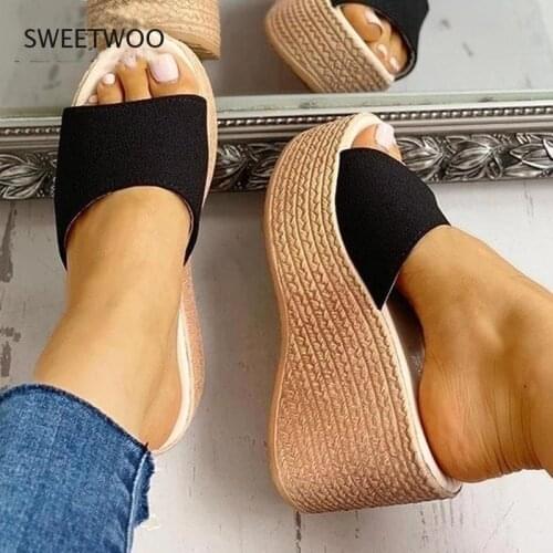 Fashion 2021 New Summer Womens Sandals Peep-Toe Shoes Woman High-Heeled Platfroms Casual Wedges for Women High Heels Shoes