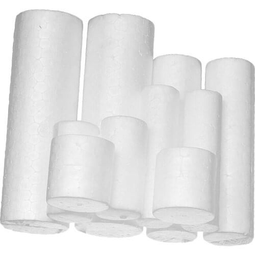 10pcs DIY Cylinder Foam Rod for Modeling Material Xmas Painting Ornaments
