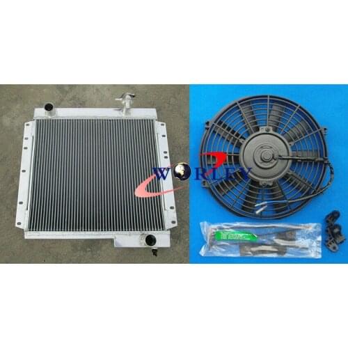 3 Row Aluminum Radiator for TOYOTA Land cruiser FJ40 FJ45 landcruiser +16" FAN