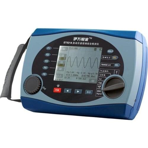 ET521A Observing digital oscilloscope 25M 100Msa/s 5 in1 (DSO, DMM, DDS, LCR, Frequency meter)with 3.8'LCD panel