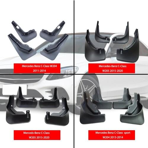 For Benz C-Class W204 W205 Mudguards C-Class mud flaps W204 W205 car Fenders splash guards auto accessories 2008-2020