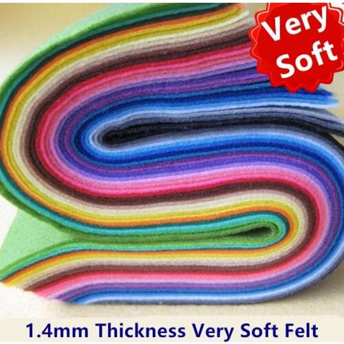 40*50cm Soft Nonwoven Polyester Cloth Felt Fabric For DIY Sewing Toys Crafts Dolls Handmade Needlework Material Home Decor Felts