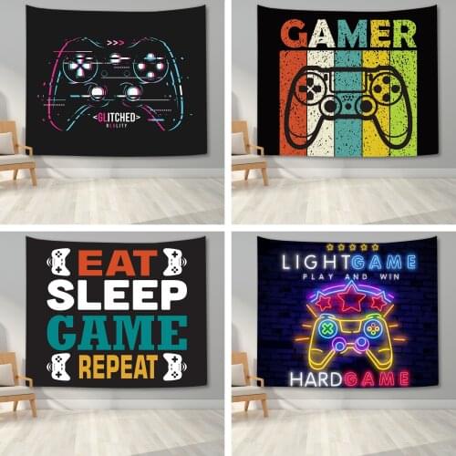 Gaming Wall Tapestry Realistic Video Game Controller Tapestry Bedroom Wall Hanging Blanket Decor for Teen Boy Dorm Bedroom