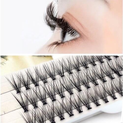 Hot Sale 60 Eyelashes Extension 3D Natural Artificial mink Eyelashes Personal Clustered Eyelashes Makeup cilia New Product