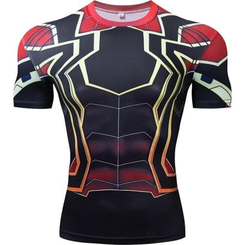 Cosplay Anime character tFunny man T shirts Men Compression Fitness T-shirts Bodybuilding Top Hot Sale Gym rashguard Brand