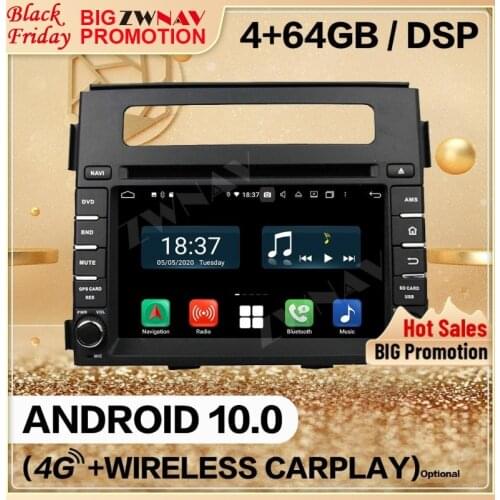 128GB Carplay 2 Din For KIA Soul 2012 2013 Android 10 Screen Multimedia Player Car Audio Radio GPS Navi BT Head Unit Auto Stereo