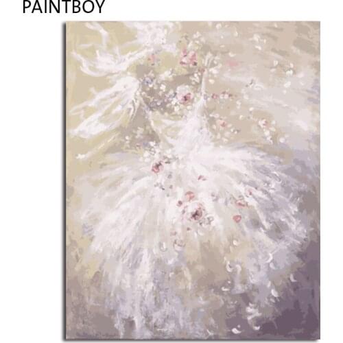 PAINTBOY Framed Oil Painting Flower DIY Painting By Numbers Coloring By Numbers On Canvas Home Decor For Living Room