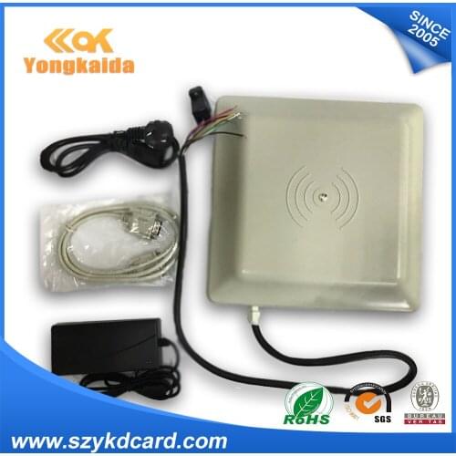 Wholesales Hot sales uhf rfid reader 5m/6m rs232 rs485 long read range rfid reader with 200pcs 98*25mm PET H3 9654 uhf sticker