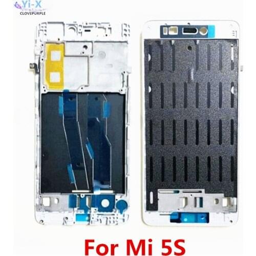 Middle frame For Xiaomi 5s M5s Mi5s Mi Front LCD Screen Holder Middle Frame + power volume side flex cable