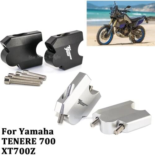 Motorcycle HandleBar Riser Handle Bar Mount Clamp Adapter For Yamaha Tenere 700 Tenere700 XT700Z XTZ 700 T7 T700 2019 - 2020
