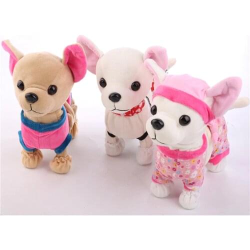 Birthday Gifts Robot Dog Electronic Pet Zipper Walking Singing Interactive Toy With Bag For Children Kids