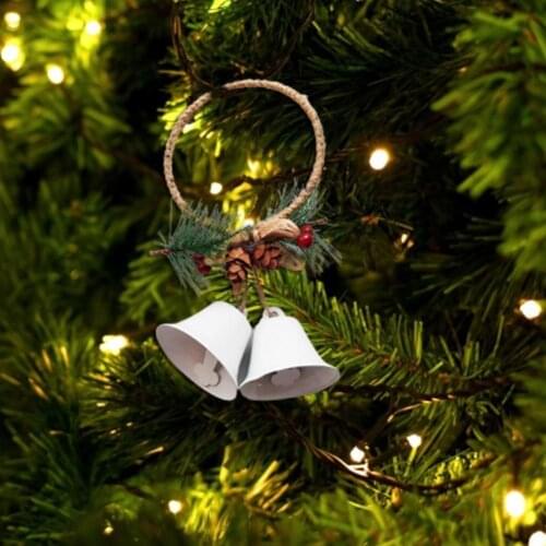 Christmas Hanging Pendant Nice-looking Interesting Cute Ornament Festive Metal Bell Decorative Beautiful Pendants Merry Xmas