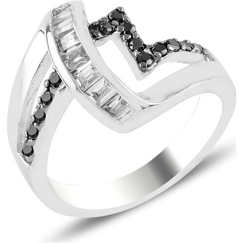 Silver 925 Sterling Zircon Stone Ring