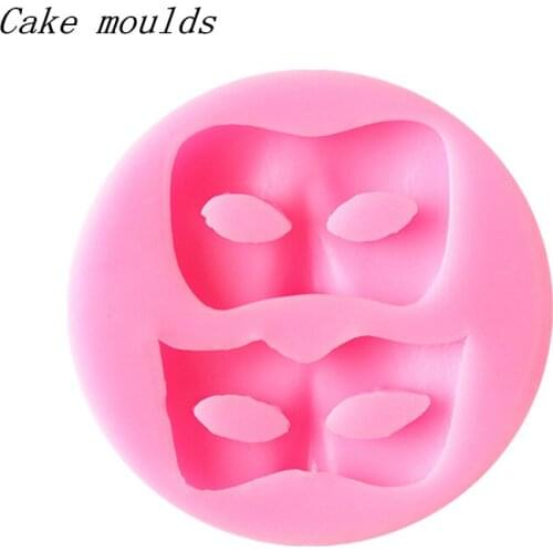 Silicone mold K267 Eye cover shape baking mold Fondant cake mold chocolate mold Decoration tools