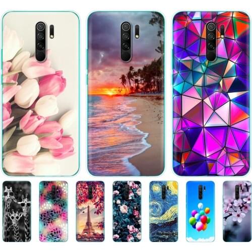 For xiaomi redmi 9 Case Silicon Back Cover Phone Case For redmi 9 Soft Case 6.53 inch etui coque bumper shockproof protective