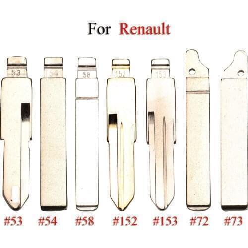 Kutery Folding Remote Car Key Blade For Renault Megan Clio Duster VAC102 VA2 HU83 #53 #54 #58 #72 #73 #152 #153 KD Blank