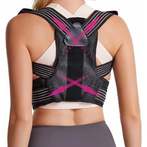 Steel Plate Shoulder Support Spine Stretch Straightener Scoliosis Clavicle Posture Corrector Belt Lower Back Brace Pain Relief