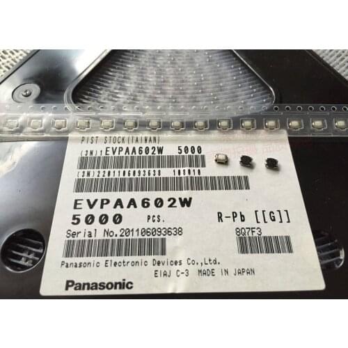 Japan EVPAA602W car remote control button key button touch waterproof dust 3*3.5*1.7