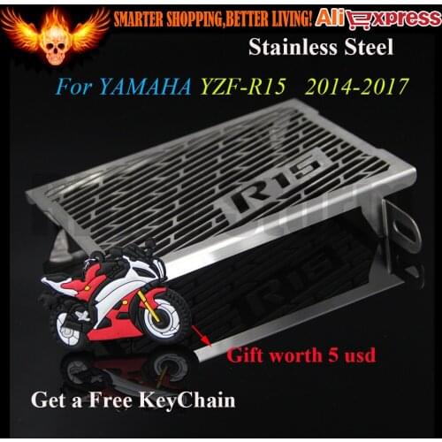 For YAMAHA YZF-R15 YZF R15 2014 2015 2016 2017 CNC Stainless Steel Motorcycle Radiator Grille Guard Cover Protector