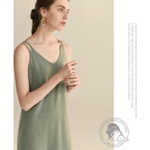 Women High-quality Sweater Long Knitted 2021 Autumn And Winter New Womens Wool Dress Five-color All-match