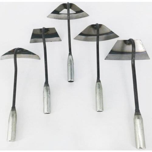 1pc All-steel Hardened Hollow Hoe Handheld Weeding Rake Planting Vegetable Farm Garden Agriculture Tool Weeding Accessories