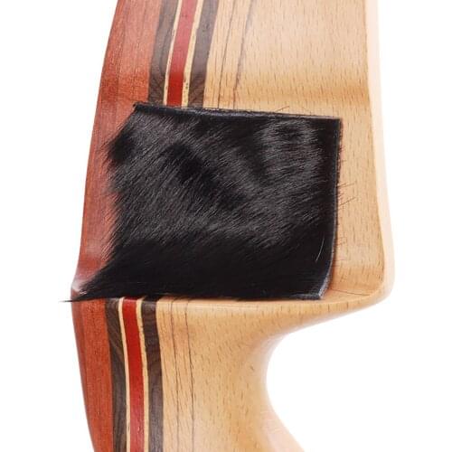 1Pcs Horsehide Fur Arrow Rest with Adhesive for Compound Recurve Bow Longbow Plate Silent Archery Accessories