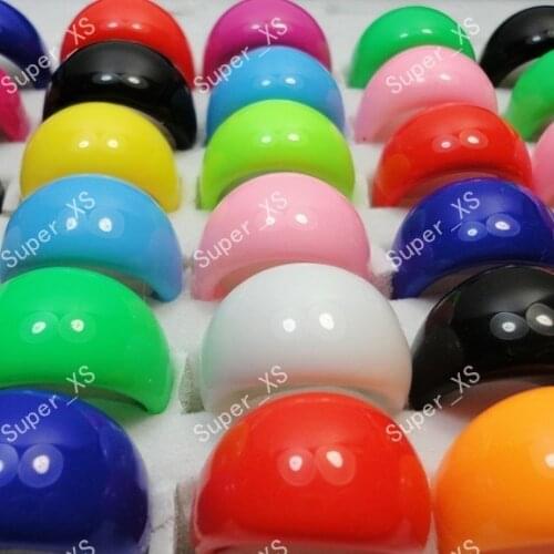 10Pcs Pretty Colourful Children Kids women Resin Lucite Rings Wholesale Mixed jewelry ring Lots LR245 Free Shipping