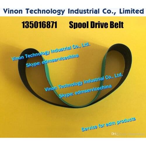 2pcs) 135016871 FLAT BELT LG 20X400MM, edm Spool Drive Belt 135.016.871 for CUT300 series w/cut edm machines Charmilles Conveye