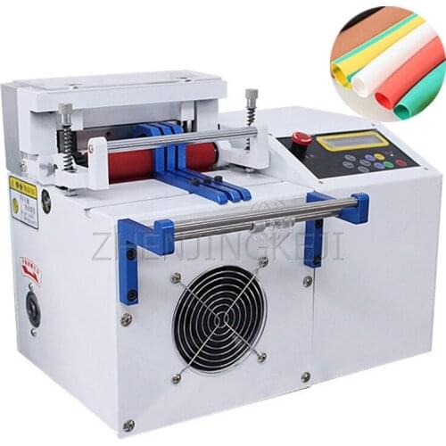 220V Fully Automatic Cut Tube Machine Heat Shrink Tube PVC Silica Gel Hose Microcomputer Cutting Machine Plastic Cut Machine