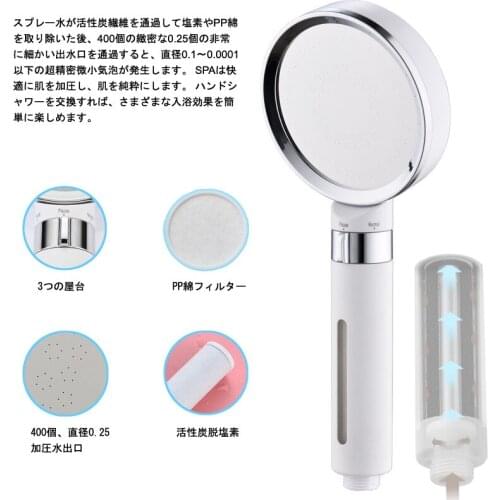 SPA beauty anion shower nozzle, water - saving filtration, can be taken apart and shower shower