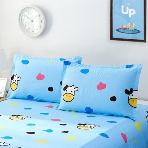 1 Piece 480*740mm Simple Style Beauty Floral Pillow Case Cover 100% Polyester Plain Knitted Pillowcase For Kids Adults