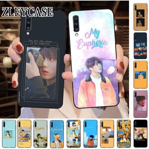 Desxz KPOP Euphoria Jungkook Black Soft Phone Case For Samsung Galaxy A50 A10 A20 A20E A20S A30S A40 A51 A70 A30 A6 A7 A8 Coque
