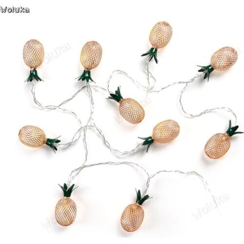 Pineapple Lingling decorative lights metal-colored dormitory bright holiday atmosphere layout CD40 W02