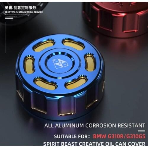 Spirit Beast Motorcycle Rear Brake Oil Cup Accessories Aluminum oil bottle cover oil cup protective cover For BMW G310R G310GS