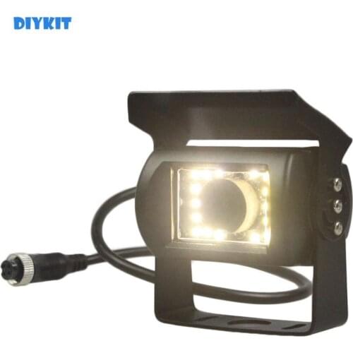 DIYKIT Waterproof 4PIN 12V-24V HD Van Bus Lorry Rear View Reversing Parking Camera Car Camera LED Color Night Vision