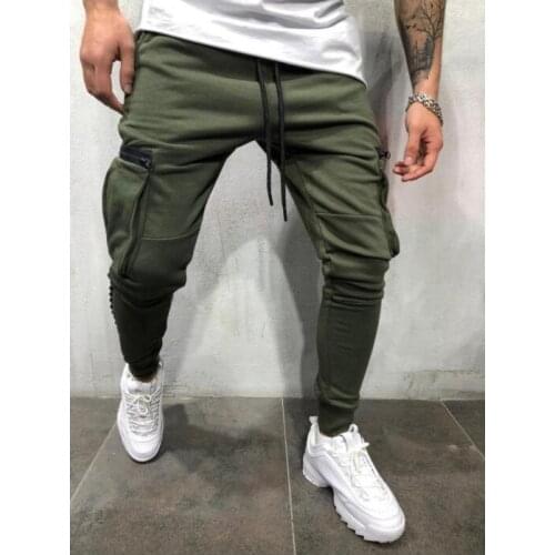 Fashion Mens Trousers Cuffed Chinos Joggers Combat Jeans Denim Military Pants Leisure Sports and Fitness 2020 Hot New