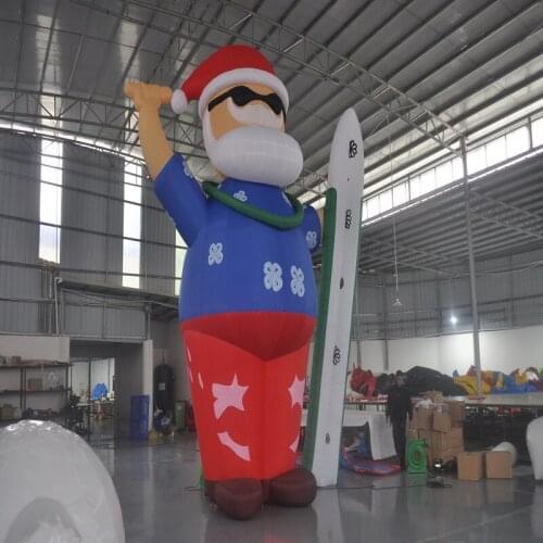 Inflatable Father Christmas Inflatable characters Christmas decorations Store display Santa Claus 6 M high new type