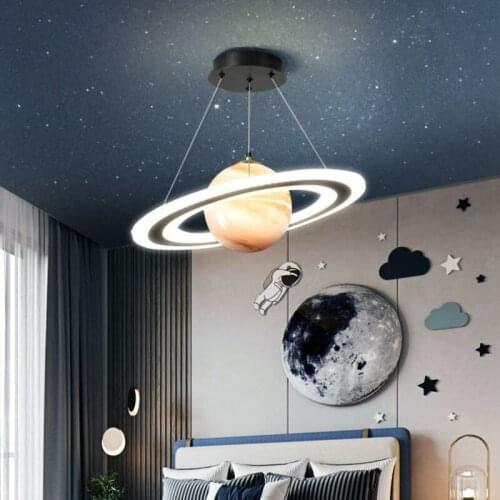 Nordic blue pendant light Designer Glass ball light Creative simple lights Girl Space Reading Indoor Decor kids pendant light