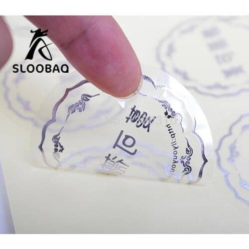 PVC Sticker Transparan, Label Kustom Sticker, Pencetakan Logo, Sticker Perekat, Kemasan Hadiah Sticker